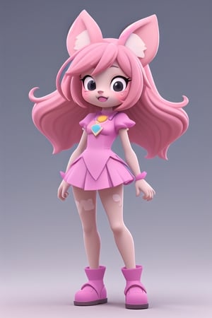 cartoon bone,pop,cure lovely (cosplay),furry,illustrator,3D,<lora:659111690174031528:1.0>