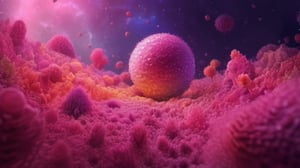 ((newborn baby in the center of the composition)), subsurface scattering, transparent, glow, Bioluminescent blood neurons,3d style, cyborg style, Movie Still, Leonardo Style, cool colors, vibrant, volumetric light, wide angle shot, fractal neuron background, (full body)