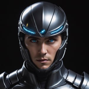 The warrior's eyes, enhanced with genetic modifications for heightened vision, gleam with determination from beneath the protective visor of the carbon suit. They carry the legacy of genetic engineering into the heart of the conflict, a living testament to the fusion of biology and technology that defines the gene warriors of this futuristic world.