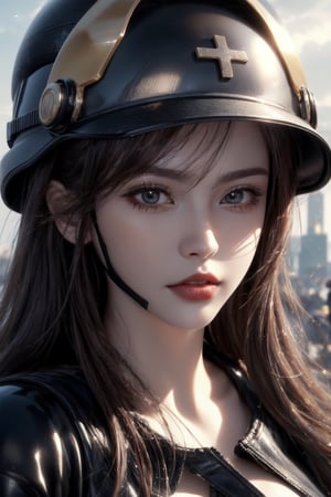 [(Mysterious City Competition: 1.3)::9], (Masterpiece: 1.4), Slightly curled lips, lip gloss, beautiful detailed face (Best quality: 1.4), (Super detailed: 1.4), (8K resolution :1.4), (medium close-up: 1.2), (solo: 1.1), (dynamic and attractive: 1.2), (spicy fashion: 1.2), (biker beauty: 1.1), (riding at speed: 1.2), (put on helmet: 1.1), (put down mask: 1.2), (3 girls: 1.1), (cross the city: 1.2), (mysterious atmosphere: 1.2), 1 girl