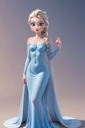 Elsa as pinup girl with tattos