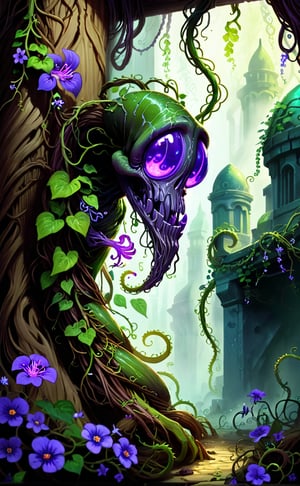 Creeperoot

    Type: Grass/Poison
    Appearance: A creeping vine creature with long, flowing tendrils and small, toxic flowers. Its color is a mix of green and purple.
    Abilities:
        Effect Spore: May inflict paralysis, sleep, or poison on contact.
        Regenerator: Heals a portion of HP when switched out.
    Signature Move: Toxic Vines - A powerful vine attack that deals damage and poisons the target.