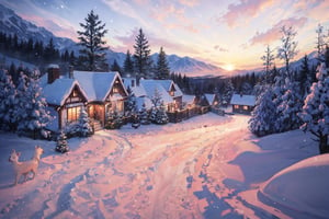 beautiful  view of winter wonderland, snowing outside, cozy warm, beautiful, lovely winter, winter, snow, snowing, warm and sunny outside, beautiful nature, sun raws, dusk, beuatiful, gorgeous, nature 8k, hd, high quality,
 cozy 