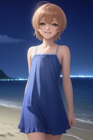 
Best quality, masterpiece, ultra high res, (photorealistic:1.4), raw photo, 1boy, kawaii night party dress, beach, glowing skin, light smile, 

,Male mature, androgynous, male face, flat_chest, otoko no ko, femboy, twink, 20 years boy