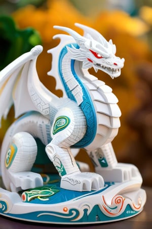 toy model, 3d white dragon, detail, 8k UHD, RAW photo
,Gao Hunter