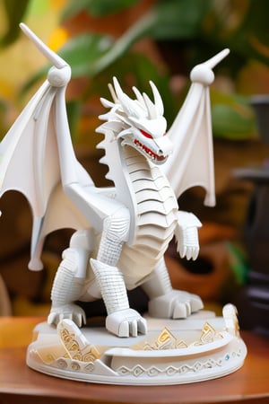 toy model, 3d white dragon, detail, 8k UHD, RAW photo
,Gao Hunter