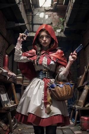 little red riding hood, Dungeon, Hunting guns, grenades