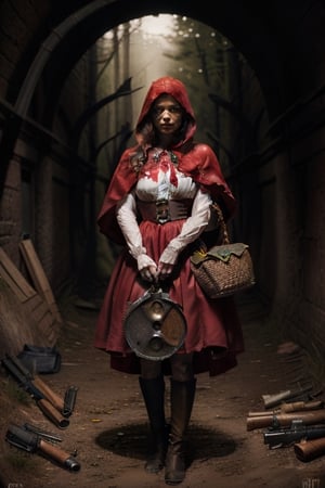 little red riding hood, Dungeon, Hunting guns, grenades