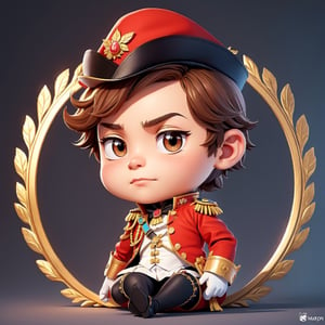 draw me a chibi Napoleon Bonaparte