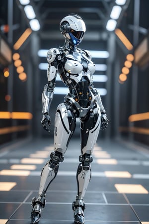 ((high resolution)), ((8K)), ((incredibly absurdres)), break. (super detailed metallic skin), (extremely delicate and beautiful:1.3) ,((looking back:1.6)), break, ((one female robot:1.5)), ((slender body)), ((medium breasts)), break. (beautiful hand), ((metalic body:1.5)) , ((cyber helmet with full-face mask:1.4)) ,break. ((no hair:1.3)) ,break. ((intricate internal structure)), ((brighten parts:1.5)), break. ((robotic face:1.2)), (robotic arms), (robotic legs), (robotic hands), ((robotic joint:1.2)), (Cinematic angle), (ultra fine quality), (masterpiece), (best quality), (incredibly absurdres), (fhighly detailed), highres, high detail eyes, high detail background, sharp focus, (photon mapping, radiosity, physically-based rendering, automatic white balance), masterpiece, best quality, ((Mecha body)), furure_urban, incredibly absurdres,science fiction