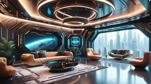 Masterpiece, ultra high definition, ultra high quality, 8k, exquisite details,
Space station, interior design, oversized floor-to-ceiling windows, future technology, intricate light, future luxury furniture, cyberpunk, office, outer space background, planet, galaxy,