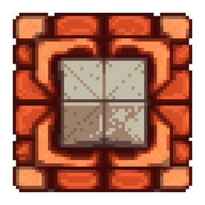 block texture of a staggered brick, 32x32 pixels, 2D