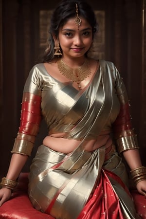 8k, realistic, Indian (noble lady) sitting on the chair, collar, long sleeves, (breasts out, cover breast), ultra-saggy big breasts, indian dress, cleavage, (detailed eyes), enormous boobs, navels, detailed face, v neck blouse, very attractive, seductive, very sexy, dark cleavage line, pure face, MILF, voluptuous, enormous thick ass,   Sensuous pose, tall, super sexy,   sensual, detailed breast, saree,soakingwetclothes,SDXL,more detail XL,honey,indian,midjourney,high quality