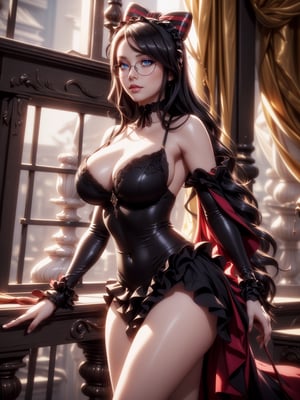 narberal gamma,white background,ink,Ultra-detail,(highres:1.1),best quality,(masterpiece:1.3),cinematic lighting, sexy breasts, 3DMM, big breasts, full lenth body, sexy pussy, long legs, black hair, choker, green eyes, glasses,
realistic, (masterpiece - 1.2),very sexy face and also a sexy  figure  pornstar  with big natural boobs and curvy ass ,8k,highly detailed,ultrarealistic,hyperrealistic,high quality render,high quality,highly detailed background,bikini g-string,yuri alpha,Maid_Dress,1 girl,solution epsilon,al1,shalltear bloodfallen