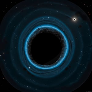 ASTRONOMIC  TELESCOPIC  CAPTURE  SHADOWS REGION AROUND AND A DARK HOLE