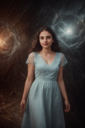 A girl standing inside a Magic realms, no in earth, other dark world, magic dress, gown, multtiunivere, infinity, infinity stones, (boy  hair cut ) picture perfect,   detailed body,  (realistic ambient light,  perfect body,  light freckle,  realistic details,  beautiful oblong face,  extremely high quality RAW photograph,  detailed background,  intricate,  exquisite details and textures,  highly detailed,  ultra detailed photograph,  warm lighting,  4k,  sharp focus,  high resolution,  detailed skin,  detailed light blue cat eyes,  8k uhd,  dslr,  high quality,  film grain,  Fujifilm XT3, full body portrait, looking_at_the_viewer, 
,perfect,Mallu girl ,explosionmagic 