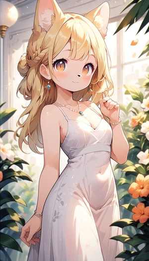  score_9_up, score_8_up, score_7_up,score_6_up,score_5_up,source_anime,score_9_up, score_8_up, score_7_up,score_6_up,score_5_up,source_anime,(formal evening dress:1.5),best quality,masterpiece,illustration,cute,kawaii,1girl,solo,dog ears,blonde hair,french braid,gradient brown eyes,,(graceful smile:0.5),(royal:1.1),(jewelry:1.1)