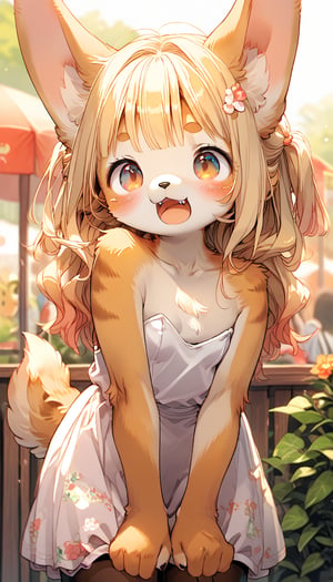 score_9, score_8up, score_7up, score_6up, score_5up,source_anime,source_furry,(anthro:1.3),cute,kawaii,1girl,solo,dog ears,blonde hair,gradient brown eyes,(white playboy bunny:1.2) fused with white lolita fashion,(mochitsuki:1.3),collarbone,(Pastel color:1.3),downblouse,(surprised:0.6),open mouth,(Hardworking:0.8),moon