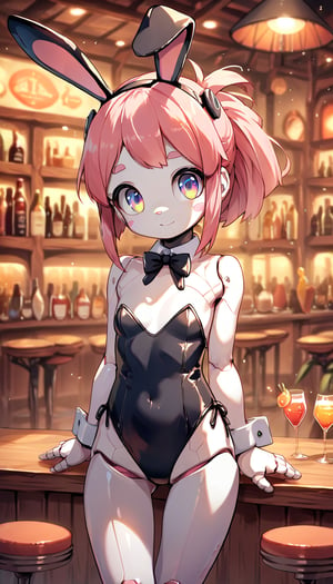 score_9_up, score_8_up, score_7_up,score_6_up,score_5_up,source_anime,masterpiece,best quality,illustration,cute,kawaii,1girl,solo,mechanical body,rabbit ears,playboy_bunny,indoors,bar,light smile,(petite:1.2),source_furry,(robot:1.3),large_breast