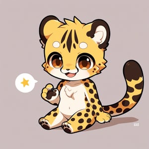 1girl,full nude,furry girl,furry chest,furry body,anime,cute,kawaii,masterpiece,furry,cheetah,best smile,chibi,foot-pad,hand-pad