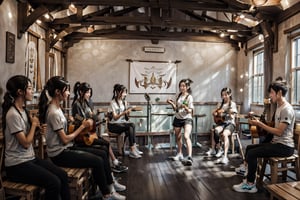 In the Immortal Cultivation Academy, the trainees could be seen practicing hard in the cultivation hall