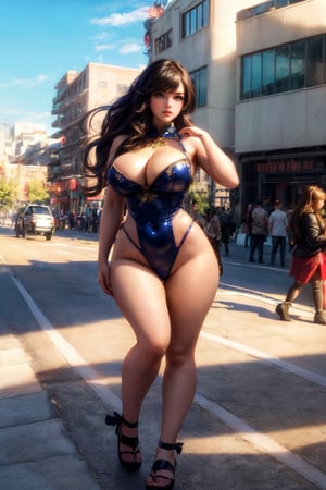 1. Full-body image, beautiful cosplayer young girl.
2. Perfect detailed hands and feets.
3. Big breasts, curvy body, perfect cute face.
4. Sexy outfit, sexy pose. 
5. Randomly hairstyle, perfect details.
6. Photorealistic, masterpiece, real life style. 
7. High-quality, natural light, HD, 16K.
8. Perfect background and weather.