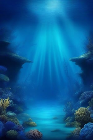 deep sea,deep sea background,, scenery, blue theme, ,waterscenery,, under water