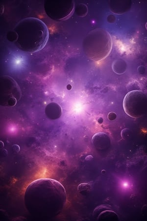 interstellar, purple light, planets, space, fancy