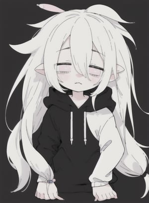 sketch,dark,black,(((White_hair))),simple,(((long hair))),(((hoodie))),(((solo))),(((cute))),(((drooping eyes))),(((black background))),(((trip))),(((simple background))),(((rori))),(((sleepy))),(((kawaii)))