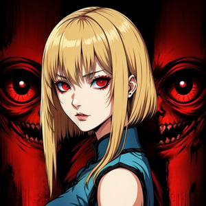 Fatal frame blond vengance spirit red eyes
