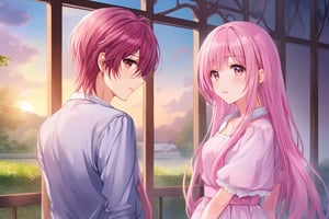 Visual novel tokimeki memorial girl, Very romantic place, atmospheric, dramatic