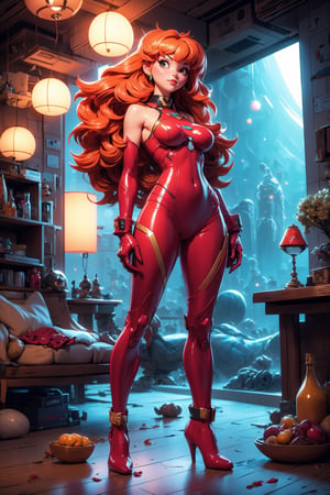 (best quality, masterpiece, colorful, dynamic angle, highest detailed), ((full body image)), 18yr old, (Asuka Langley), upper body photo, fashion photography of cute girl (Asuka Langley), long pink hair, dressing high detailed Evangelion all red suit, (medium tear-shaped breasts), (((bare arms))), (high resolution textures), in dynamic pose, bokeh, (intricate details, hyperdetailed:1.15), detailed, (fantasy art background), a large space ship is docked in a harbor
(official art, extreme detailed, highest detailed), HDR+, Futuristic room, volumetric fog, 8k UHD, DSLR, high quality, film grain, fair skin, photorealism, lomography, futuristic dystopian megalopolis, translucent, Nice legs and hot body,Nice legs and hot body