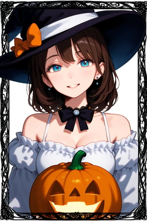 A whimsical illustration of a sweet Halloween pumpkin, rendered in crisp black lines on a pristine white background, perfect for beginners to hone their skills. The pumpkin's gentle curves and subtle texture are defined by bold strokes, set against a clean canvas that allows the viewer's eye to wander and appreciate the subject's charm.