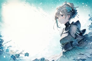 Official Art, Unity 8K Wallpaper, Extreme Detailed, Beautiful and Aesthetic, Masterpiece, Top Quality, perfect anatomy, 

woman, flower dress, colorful, dark background,flower armor,green theme,exposure blend, medium shot, bokeh, (hdr:1.4), high contrast, (cinematic, teal and orange:0.85), (muted colors, dim colors, soothing tones:1.3), low saturation,

a beautifully drawn (((ink illustration))) depicting, vintage, orange and teal accents, watercolor painting, concept art, (best illustration), (best shadow), Analog Color Theme, vivid colours, contrast, smooth, sharp focus, scenery, 

(Pencil_Sketch:1.2,masterpiece, midjourney, best quality, incredibly absurdres, messy lines,high detail eyes,More Detail,perfect light,portrait, ,more detail XL,Ukiyo-e