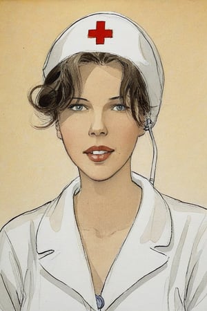 Nurse, illustration by jean-pierre Gibrat 