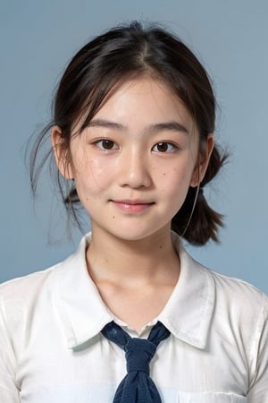 japanese, 15yo, 
little smile,rustic face,chubby face,
(round face:1.6),
freckled skin,pimple,
without makeup,
school uniform, 