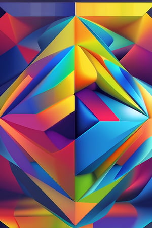 generate a full sphericmulti coloured  shape with hickeither style
