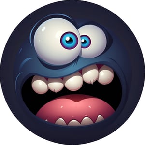 cartoon monster ball