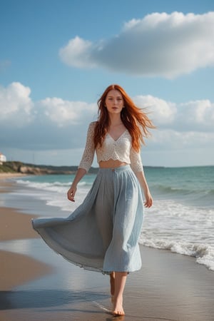 (ultra realistic,best quality),photorealistic,Extremely Realistic,in depth,cinematic light,hubggirl,

BREAK
Beautiful woman walking in seaside, (long red hair:1.4),(front:1.3), cloudy sky,High-low skirt,(cowboy_shot:1.2),

BREAK
dynamic poses, particle effects, perfect hands, perfect lighting, vibrant colors, intricate details, high detailed skin, intricate background, realistic, raw, analog, taken by Sony Alpha 7R IV, Zeiss Otus 85mm F1.4, ISO 100 Shutter Speed 1/400, Vivid picture, More Reasonable Details