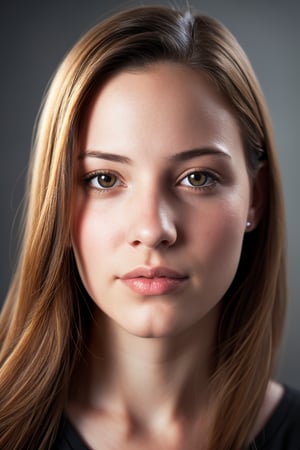 A young woman, dynamic photorealism 