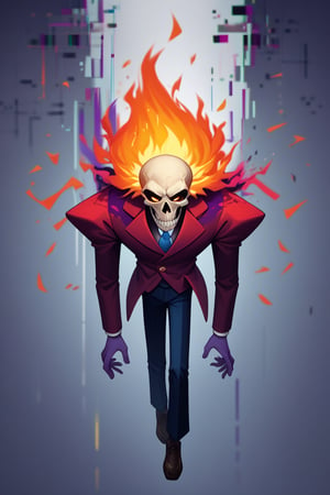 Score_9, Score_8_up, Score_7_up, Score_6_up, Score_5_up, Score_4_up,
source_cartoon,
1boy,glitch,skull_face,
fancy_suit,head,headless,floating eyes,
,tophat,masterpiece,cartoon,elemental_creature,fire_elemental,crazy smile,pauldrons,smug