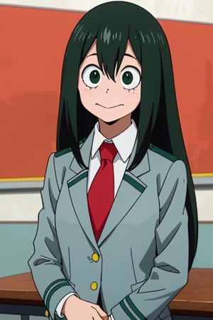 asui tsuyu,1girl,school_girl,school_uniform,upper_body,