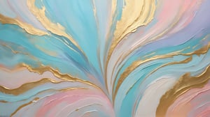Impressionism background, paint strokes in pastel color, fuzz shades background,abstract backdrop,gold  veins,