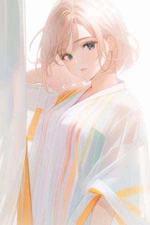 //Character
1girl,
BREAK
//Fashions
upper body, kimono, white, see through cotton, 
BREAK
