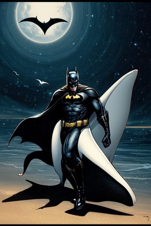 Batman,
 riding,
 orca killer whale ,
