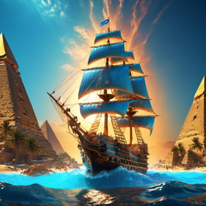 (+18) , NSFW ,
[The pyramids of Giza in the middle of a transparent blue ocean], 
 Pirate ship is passing by The lazy waters , 
 , 
intricate design, photorealistic, 
hyper-realistic, high definition, 
extremely detailed, 
cinematic, 
UHD, HDR, 32k, ultra hd, 
realistic, 
dark muted tones, highly detailed, 
perfect composition, 
beautiful intricate detailing , 
incredibly detailed octane render, 
trending on artstation, , 
nature, subsurface scattering, transparent, translucent skin, glow, bloom, Bioluminescent liquid, 3D style, cyborg style, Movie Still, Leonardo Style, warm color, vibrant, volumetric light,3d,more detail XL