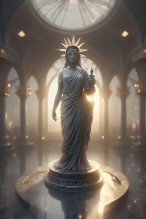 Realism, digital photo, 
Chess made of The statue of liberty,
Lady liberty Chess piece,
Wide angle lens,
Full body shot,
at Townhouse, 
dramatic light, 
bokeh, 
Mosaic-Like,cinematic_warm_color, add_more_creative,Obsidian_Diamond,ral-pnrse,booth,food 