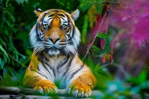 tiger in a jungle