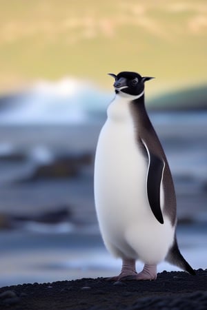 penguin walking or a iceland