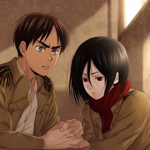 eren yaeger and mikasa